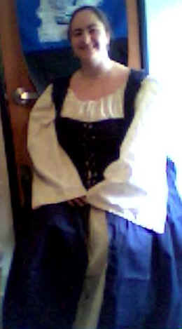 Sorry, it was with a webcam.....me in my new garb.